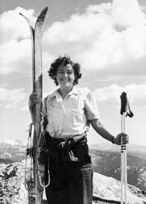 Marce Herz on Mt Ralston, California.